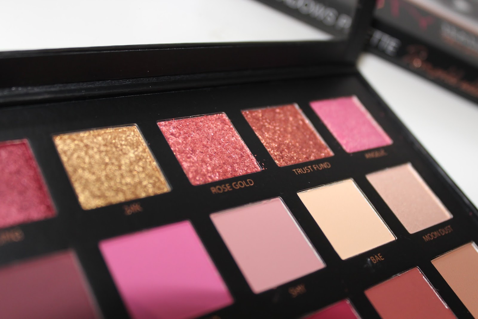 Huda Beauty Rose Gold Edition Palette Bags of Beauty